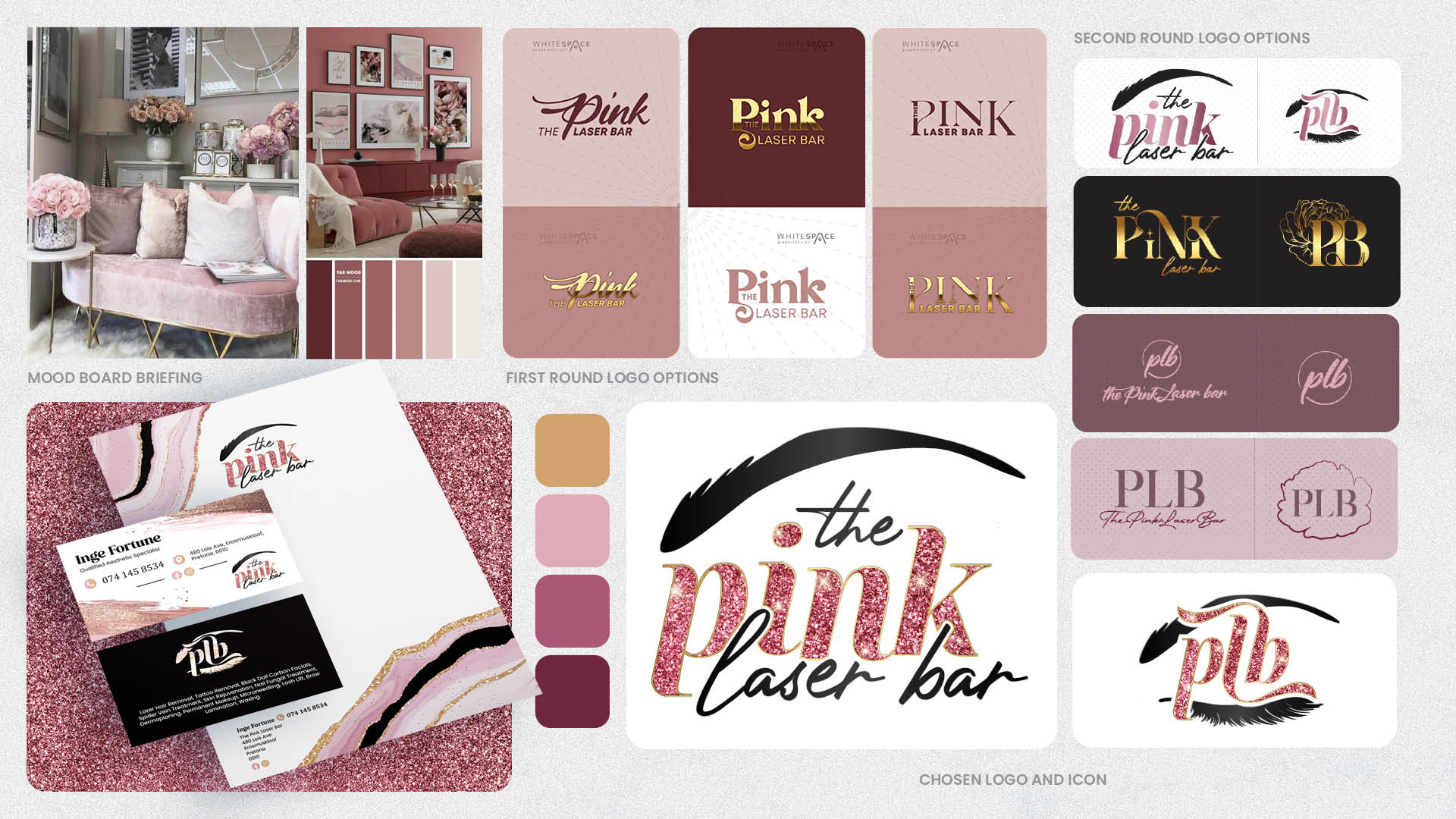 The Pink Lazer Bar Branding